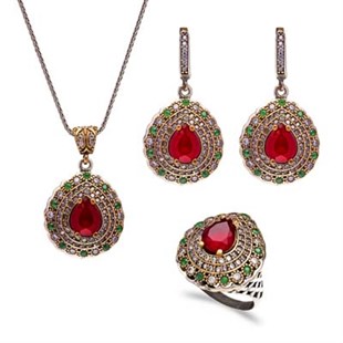 Authentic Silver Set In Wholesale Handmade Turkish 925 Silver Sterling Jewelry